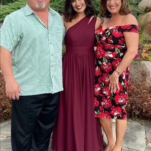 Azazie Molly dress in Cabernet!